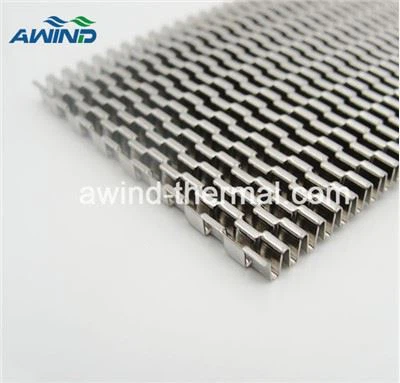 एल्युमिनियम प्रोफाइल वेवी फोल्डिंग फिन्स हीटसिंक