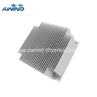 बड़े आकार का AL 6063 पिन फिन हीट सिंक